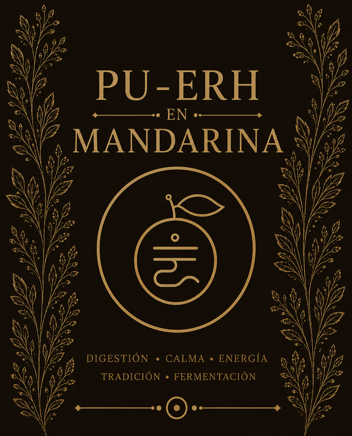 Té Pu-Erh en Mandarina